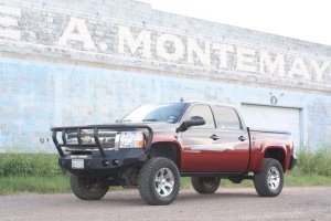 Chevrolet 1500 Front Bumper - Road Armor - Stealth with Titan II Guard - Tex Blk - `08-`13